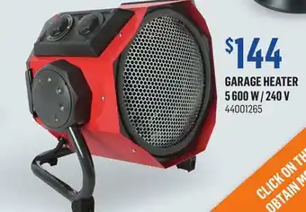 Canac Garage heater 5 600 w / 240 v offer