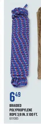 Canac Braided polypropylene rope 3/8 in. x 100 ft offer