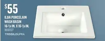 Canac Ilda porcelain wash basin 16-1/8 in. x 16-1/8 in offer