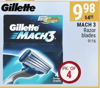Rossy Gillette mach 3 razor blades offer