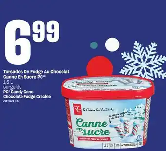 Provigo Torsades de fudge au chocolat canne en sucre pc,1,5 l offer