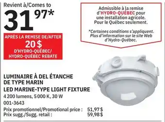 BMR Luminaire à del étanche de type marin offer