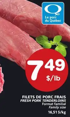 Marches Tradition Fresh pork tenderloins offer