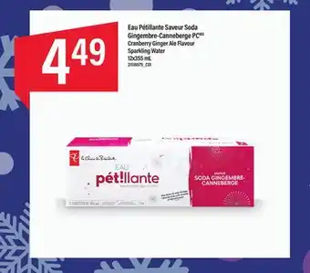 Maxi Eau pétillante saveur soda gingembre-canneberge pcmd, 12x355 ml offer