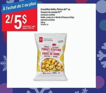 Maxi Croustilles kettle, pleines demc ou saveurs du monde pc, 200 g offer