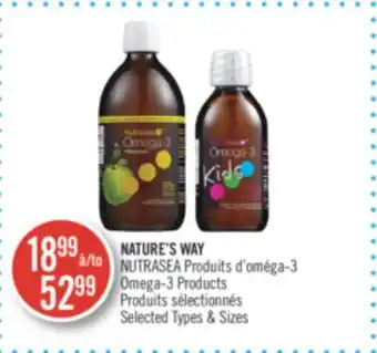 Pharmaprix Nature's way nutrasea omega-3 products offer