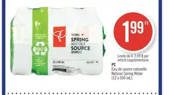 Pharmaprix Pc natural spring water offer