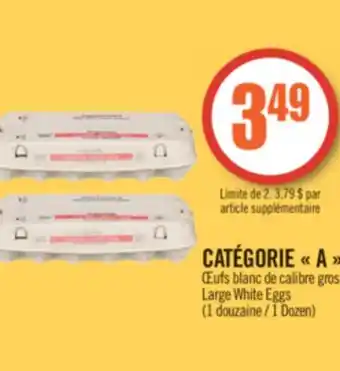 Pharmaprix Catégorie a large white eggs offer