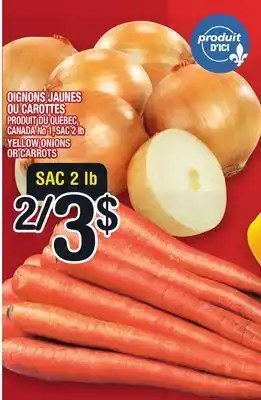 Marche Ami Oignons jaunes ou carottes | yellow onions or carrots offer