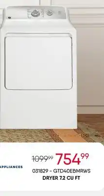 Meubles RD Dryer 7.2 cu ft offer