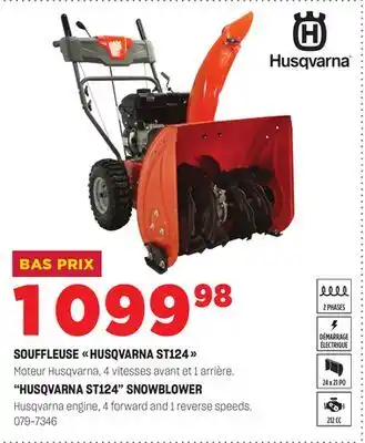 BMR Souffleuse husqvarna st124 offer