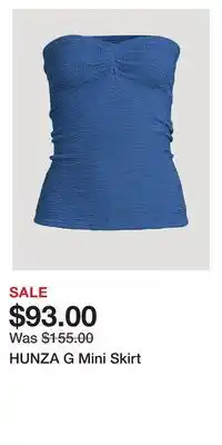 Holt Renfrew Hunza g mini skirt offer