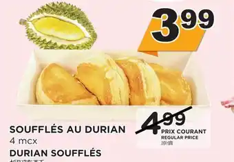 Kim Phat Durian soufflés offer