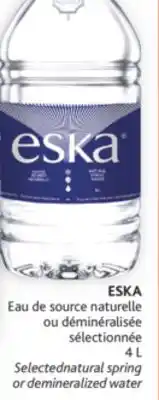 Brunet Eska eau de source naturelle ou déminéralisée sélectionnée offer