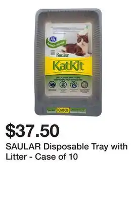 Dollarama Saular disposable tray with litter - case of 10 offer
