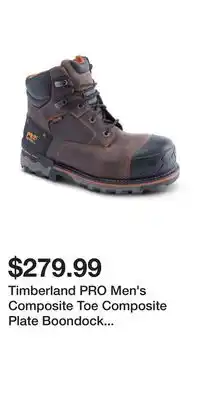 Mark's Timberland pro men's composite toe composite plate boondock waterproof 6 inch work boots offer