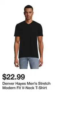 Mark's Denver hayes men's stretch modern fit v-neck t-shirt offer