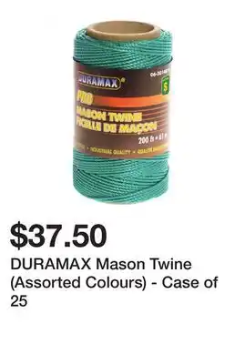 Dollarama Duramax mason twine (assorted colours) - case of 25 offer
