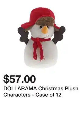 Dollarama Dollarama christmas plush characters - case of 12 offer