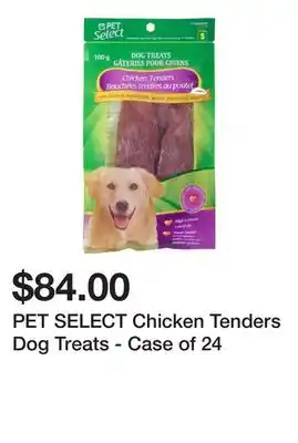 Dollarama Pet select chicken tenders dog treats - case of 24 offer
