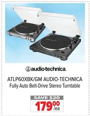 2001 Audio Video Audio-technica fully auto belt-drive stereo turntable offer
