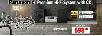 2001 Audio Video Panasonic premium hi-fi system with cd offer