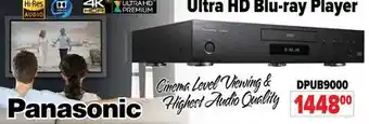 2001 Audio Video Panasonic ultra hd blu-ray player offer