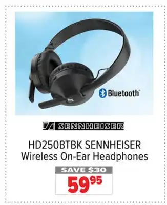 2001 Audio Video Sennheiser wireless on-ear headphones offer