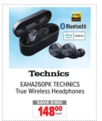 2001 Audio Video Technics true wireless headphones offer
