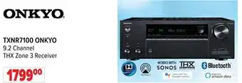 2001 Audio Video Onkyo 9.2 channel thx zone 3 receiver offer