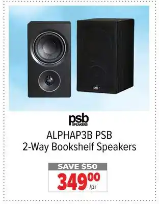 2001 Audio Video Psb 2-way bookshelf speakers offer