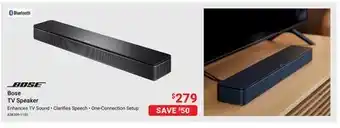Visions Electronics Bose tv speaker offer