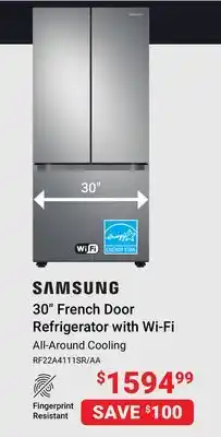Visions Electronics Samsung 30 french door refrigerator with wi-fi offer