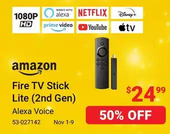 Visions Electronics Amazon fire tv stick lite (2nd gen) offer