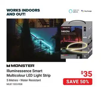 Visions Electronics Monster illuminessence smart multicolour led light strip offer