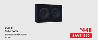 Visions Electronics Dual 8 subwoofer offer