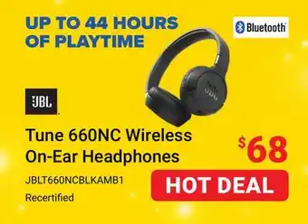Visions Electronics Jbl tune 660nc wireless on-ear headphones offer