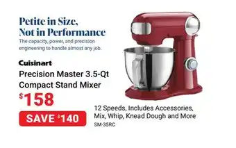 Visions Electronics Cuisinart precision master 3.5-qt compact stand mixer offer
