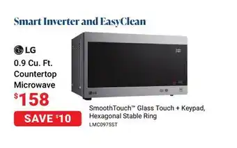 Visions Electronics Lg 0.9 cu. ft. countertop microwave offer
