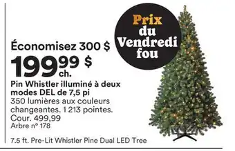 Michaels Pin whistler illuminé à deux modes del de 7,5 pi offer