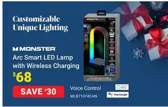 Visions Electronics Monster arc smart led lamp with wireless charging offer