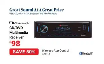 Visions Electronics Nakamichi cd/dvd multimedia receiver offer