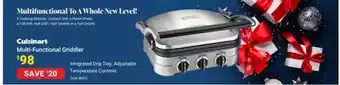 Visions Electronics Cuisinart multi-functional griddler offer