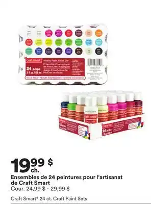 Michaels Ensembles de 24 peintures pour l'artisanat de craft smart offer