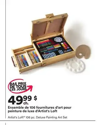 Michaels Ensemble de 106 fournitures d'art pour peinture de luxe d'artist's loft offer