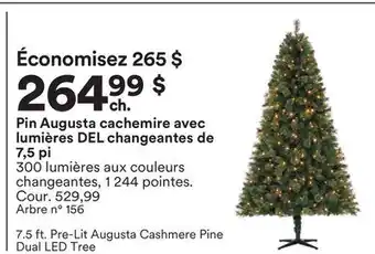 Michaels Pin augusta cachemire avec lumières del changeantes de 7,5 pi offer