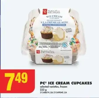 No Frills PC ICE CREAM CUPCAKES 232g offer