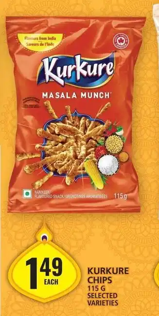Food Basics KURKURE CHIPS 115G SELECTED VARIETIES offer