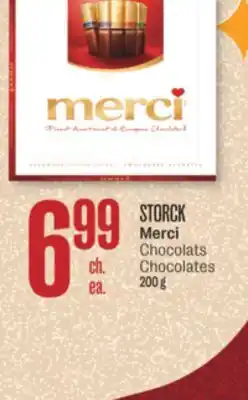 Jean Coutu Storck merci chocolates offer