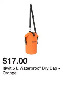Decathlon Itiwit 5 l waterproof dry bag - orange offer